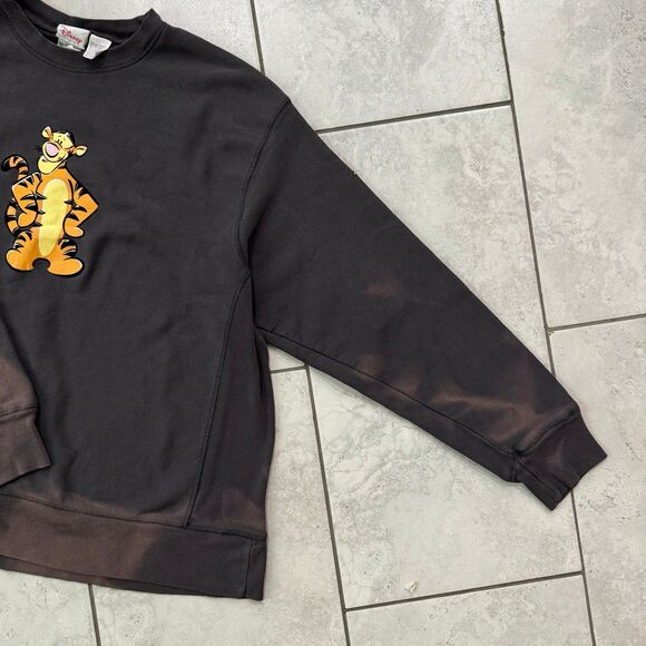 VTG Disney Tigger Winnie The Pooh Grey Crewneck Sweater Size XXL Vintage Fade - Picture 6 of 8